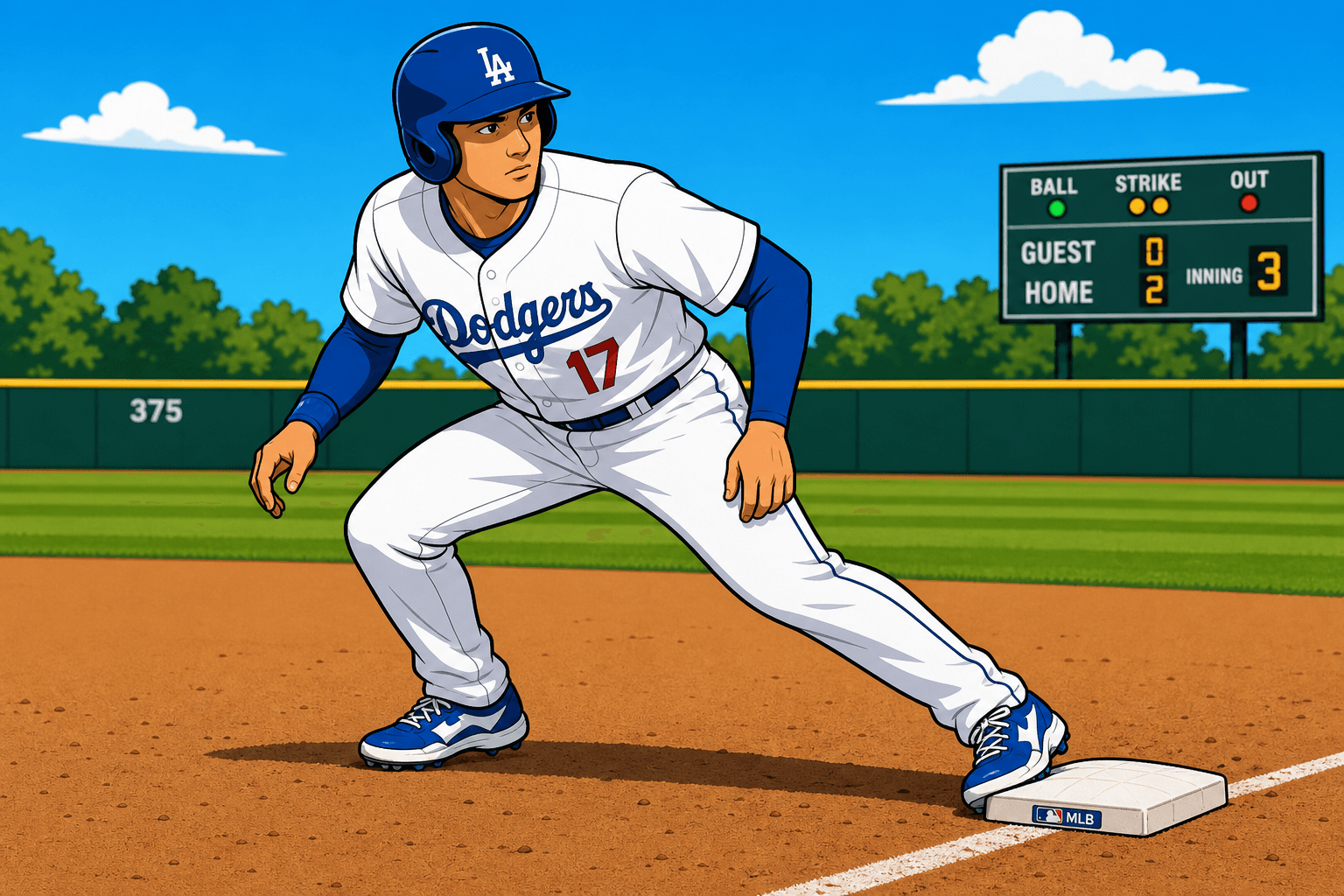BASERUNNING PRIMARY LEAD diagram