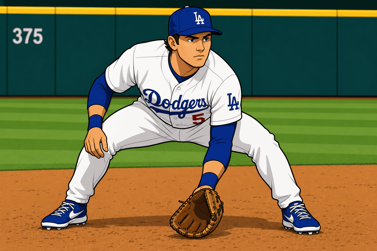 FIELDING READY POSITION diagram