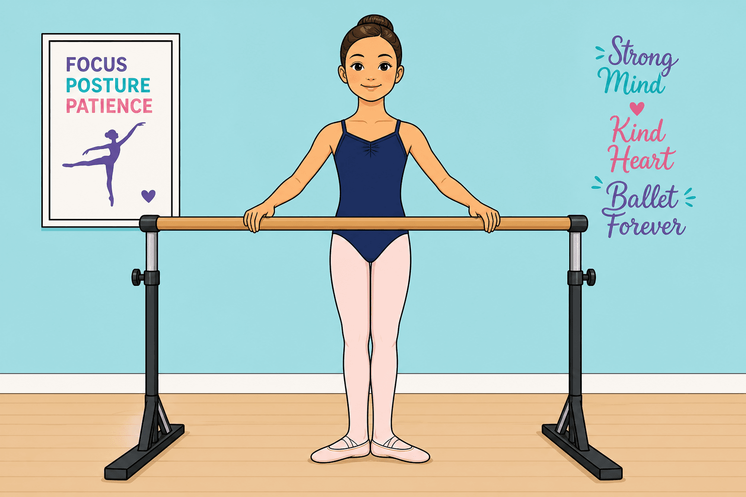 BALLET BASICS BARRE POSTURE diagram