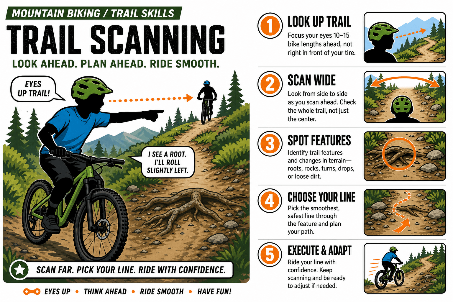 TRAIL SKILLS TRAIL SCANNING diagram
