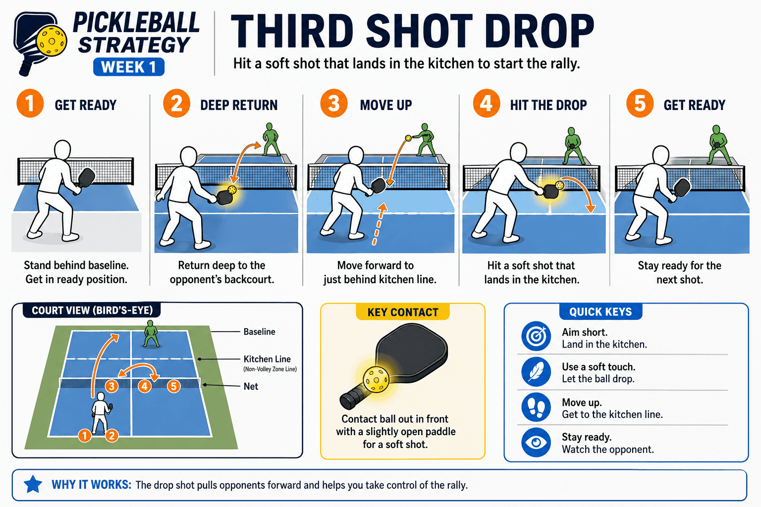 STRATEGY THIRD SHOT DROP diagram