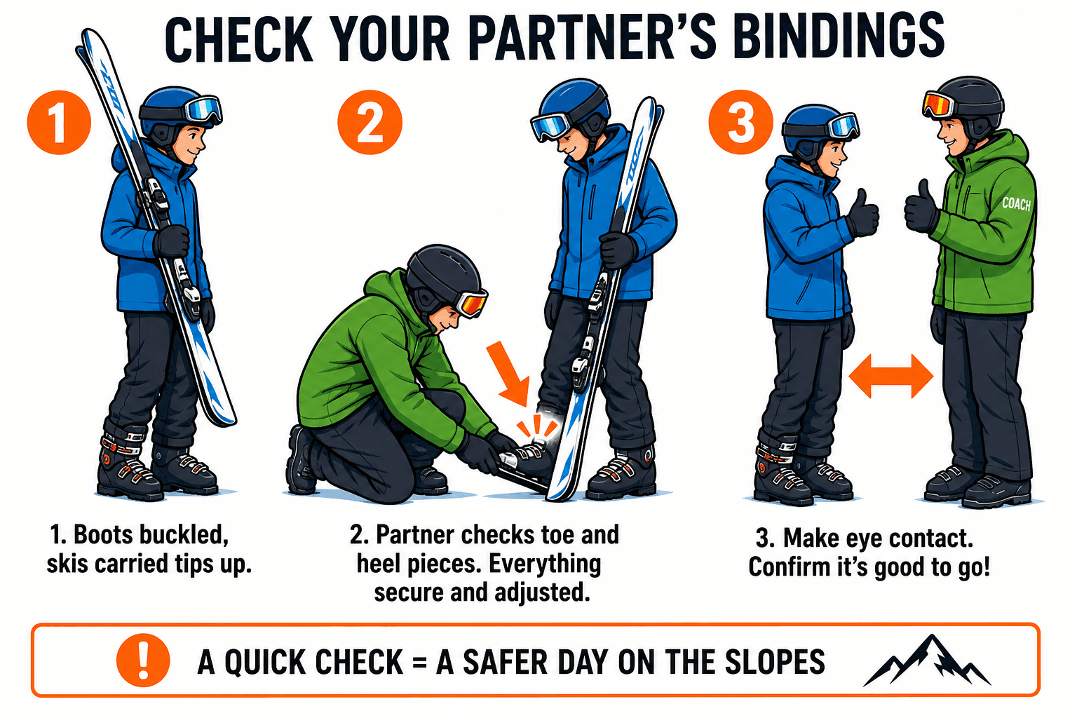 ALPINE BASICS EQUIPMENT FIT diagram