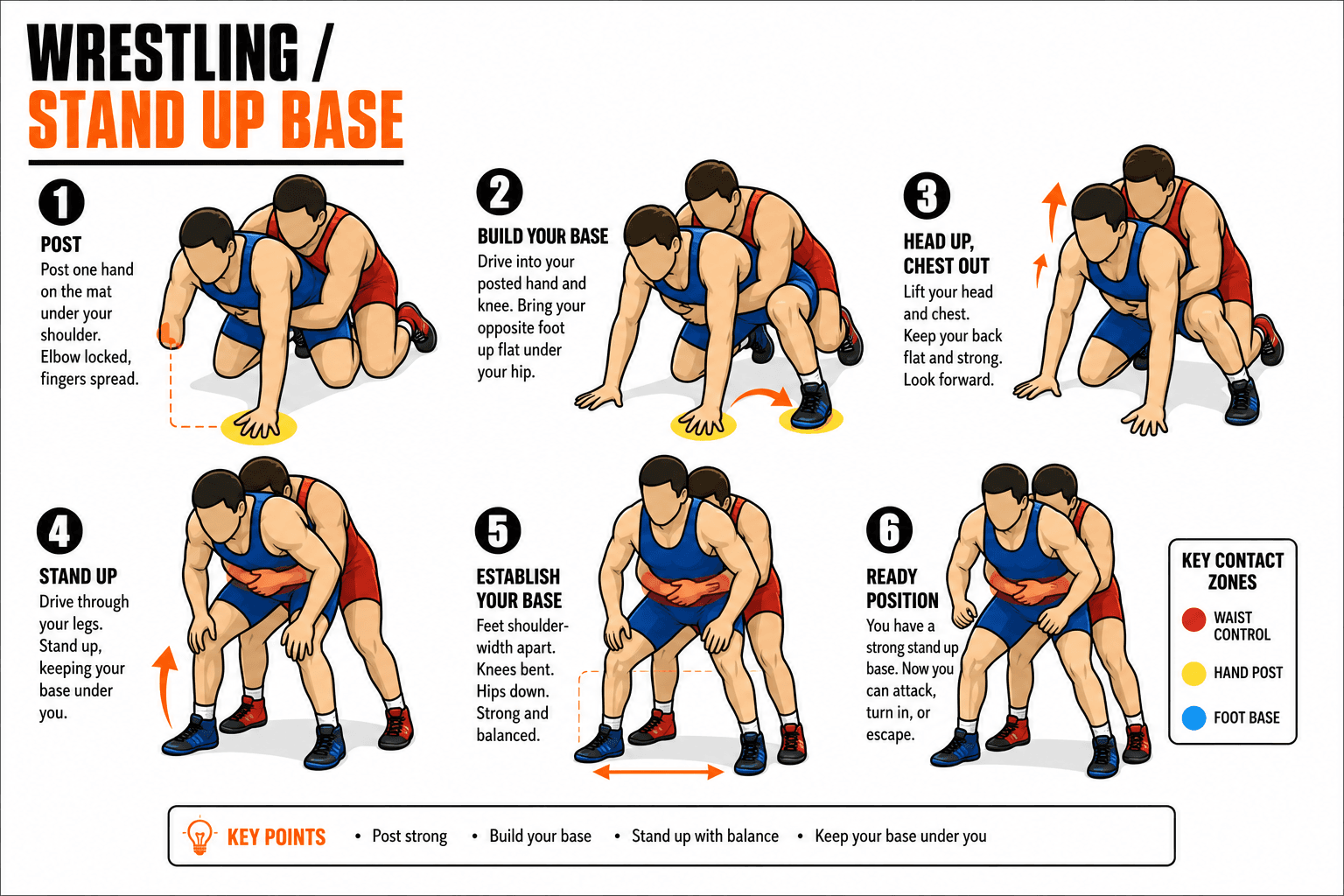 ESCAPES STAND UP BASE diagram