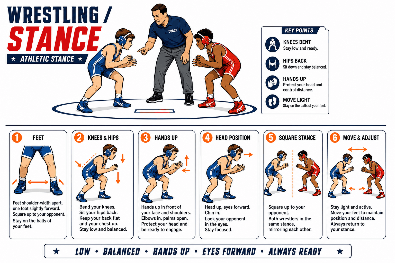 STANCE ATHLETIC STANCE diagram